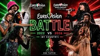 Thumbnail: ⚔️ Eurovision BATTLE - 2022 vs 2026 (By Country)