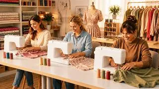 Thumbnail: Learn Sewing in Under 1 Hour! 🧵 Blouse, Dress, Trousers, Skirt (No Pattern)