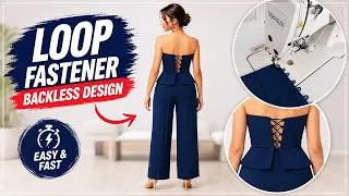 Thumbnail: How to Make a Loop Fastener Backless Design with the Easiest Method