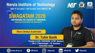Thumbnail: AI, Quantum Technology & the Future | Dr. Tuhin Banik at Swagatam 2026