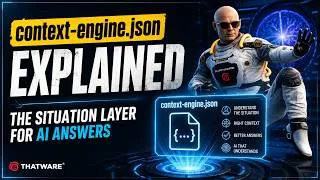 Thumbnail: Context-engine.json Explained | The Situation Layer That Helps AI Understand Before It Answers