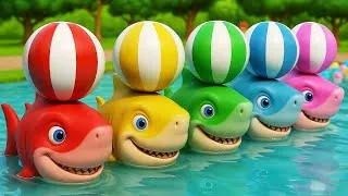 Thumbnail: Baby Shark Adventure with Balls | Fun Sing Along Nursery Rhymes for Kids | Tim Time Kids Songs