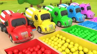Thumbnail: Wheels on the Trucks | Guess the Colors! | Fun Nursery Rhymes & Kids Songs