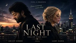 Thumbnail: Last Night | English Hindi Duet Song | Arijit Style × Lady Gaga Style | Sad Romantic Pop Ballad 2026