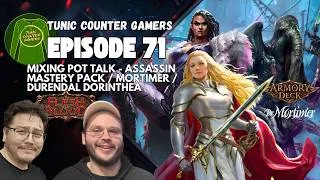 Thumbnail: Ep 71 Mixing Pot Talk Assassin Mastery Pack, Dr. Mortimer, and Durendal Dorinthea.