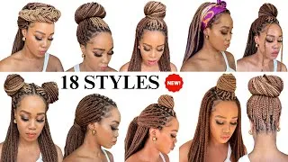 Thumbnail: 🔥 18 WAYS TO STYLE BOX BRAIDS / BEGINNER FRIENDLY /Protective Style / Tupo1