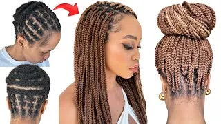 Thumbnail: 🔥EASY CROCHET BOX BRAIDS /🚫 NO RUBBER BANDS / Beginner Friendly / Protective Style / Tupo1