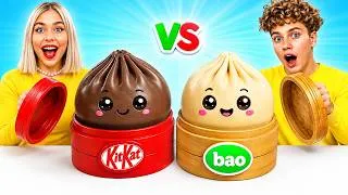 Thumbnail: Real Food vs Chocolate Food Challenge | Best Chocolate Food Ideas by Turbo Team