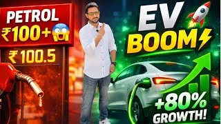 Thumbnail: EV Boom in India 🚀 Why Electric Vehicle Sales Are Growing So Fast?