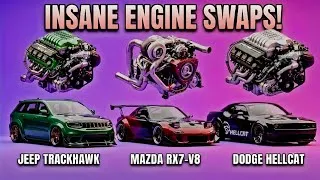 Thumbnail: Legendary car sounds compare Super cars Animation Jeep Trackhawk vs RX7 & Hellcat 