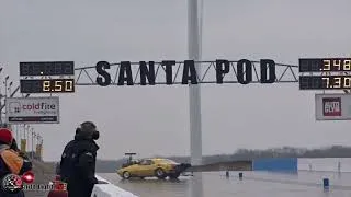 Thumbnail: Super Pro ET 540ci Pontiac Firebird Crashes At Santa Pod Raceway