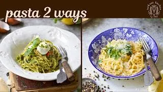 Thumbnail: Perfect, Simple Pastas (Pistachio Pesto Pasta & Cacio e Pepe)