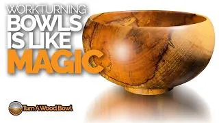 Thumbnail: Twice Turned Curved Hickory Bowl Magic — Woodturning Video