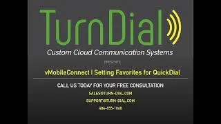 Thumbnail: vMobileConnect | Setting Favorites for QuickDial