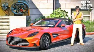 Thumbnail: Aston Martin Vanquish - GTA V - Logitech Steering Wheel Gameplay 