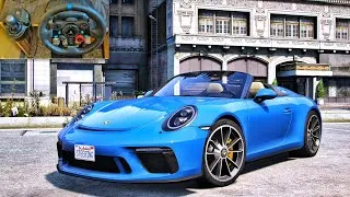 Thumbnail: Porsche 911 Speedster 502HP - GTA V - Logitech Steering Wheel Gameplay 