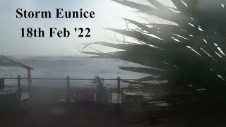 Thumbnail: Storm Eunice Battering Coast UK.