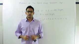 Thumbnail: Binary Search : Median of two sorted arrays of different sizes.