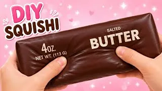 Thumbnail: DIY Chocolate Butter Squishy 🍫🧈 | Making & Satisfying Squishing
