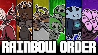 Thumbnail: Silksong but I beat ALL BOSSES in RAINBOW ORDER?