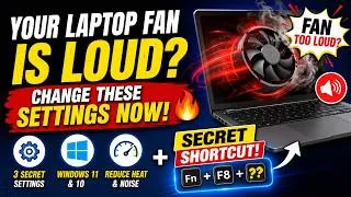 Thumbnail: Your Laptop Fan Is Loud? Change THESE Settings NOW! 🔥