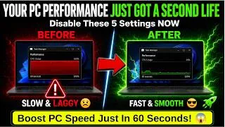 Thumbnail: Your PC Performance Just Got a Second Life | Disable These NOW