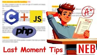 Thumbnail: Last minute tips for class 12 | NEB-Computer Science #important