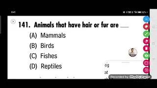 Thumbnail: Animals that have hair or fur are ______.