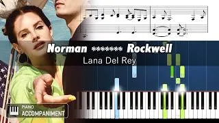 Thumbnail: Lana Del Rey - Norman f*****g Rockwell - Accurate Piano Tutorial with Sheet Music