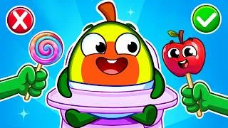 Thumbnail: 🍎 Healthy Treats or Candy? 🍭 | Healthy Habits and Healthy Food for Kids