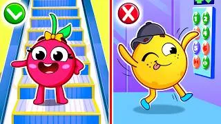 Thumbnail: 🚫 Escalator & Elevator Safety Rules | Baby Takes Escalator and Elevator