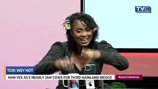 Thumbnail: "How Can These COWS Be On The Highway!" Man Laments Over How He Almost Lost His Life In Lagos