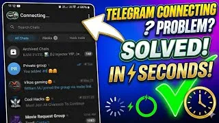 Thumbnail: How to use telegram ||Telegram connecting problem solve ||Connecting problem in telegram
