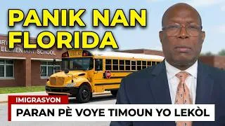 Thumbnail: Panik nan Florida, Paran Ayisyen ki pa Legal Pè Voye Timoun yo Lekol