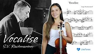 Thumbnail: Rachmaninoff Vocalise Violin Tutorial | Sheet Music + Piano Accompaniment
