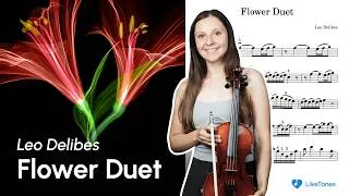 Thumbnail: ⭐ Flower Duet (Lakmé) Violin Tutorial with Sheet Music & Backing Track | Léo Delibes