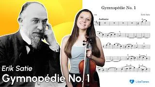 Thumbnail: Gymnopédie No. 1 Violin Tutorial with Sheet Music & Backing Track | Erik Satie