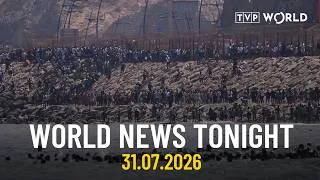 Thumbnail: Nearly 60,000 migrants flood Spain’s Ceuta in 24 hours | World News Tonight