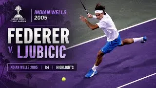 Thumbnail: Roger Federer v. Ivan Ljubicic | Indian Wells 2005 R4 Highlights 