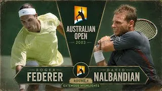 Thumbnail: Roger Federer v. David Nalbandian | Australian Open 2003 R4 Extended Highlights