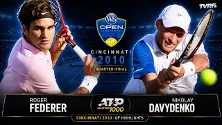 Thumbnail: Roger Federer v. Nikolay Davydenko | Cincinnati 2010 QF Highlights 