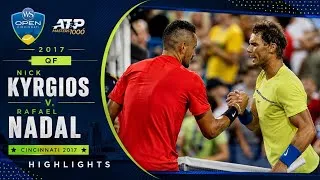 Thumbnail: KYRGIOS UNLEASHES ON RAFA! | Rafael Nadal v. Nick Kyrgios | Cincinnati 2017 QF Highlights 