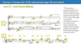 Thumbnail: Elliott Carter, Canon for 3 (1971) | Twelve-Tone and Serial Composition