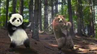 Thumbnail: Animal Song (Jungle Dance) | With Panda, Dog, Cats, and a Bear 2026 | By Twiddlie