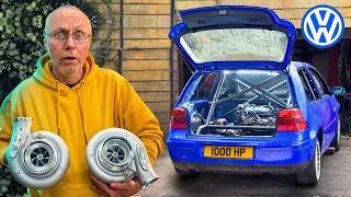 Thumbnail: My £450 Golf Is Getting TWO Massive Turbos!