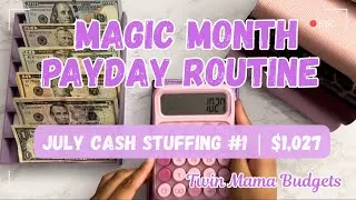 Thumbnail: July Cash Stuffing #1 | Magic Month Cash Stuffing 