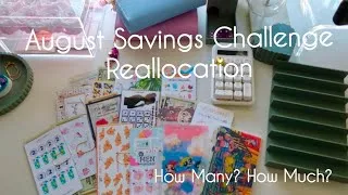 Thumbnail: HOW MUCH DID I SAVE?! 💰 | August Savings Challenge Reallocation | Savings Challenges
