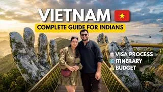 Thumbnail: Vietnam Complete Tour Guide for Indians 2026 | Visa, itinerary, budget and best tourist places