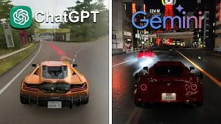 Thumbnail: Chatgpt vs Gemini Make Forza Horizon 6 From Zero