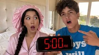 Thumbnail: We SWAPPED Morning Routines
